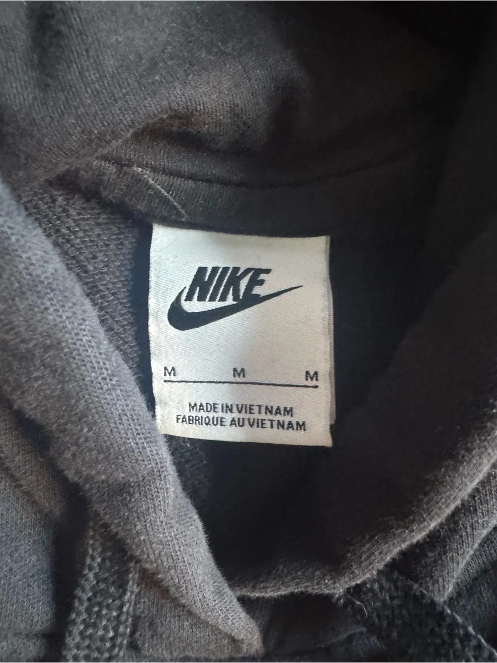 Nike Black Crewneck Sweatshirt with White Swoosh